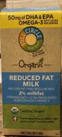 Organic reduced fat milk