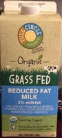 Organic Grassfed Milk Reduced Fat 2%