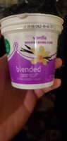 Vanilla blended lowfat yogurt, vanilla