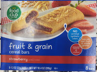 Food Club Fruit & Grain Cereal Bars Strawberry