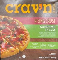 Crav'n flavor rising crust supreme pizza