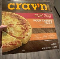 Crav'n flavor rising crust four cheese pizza