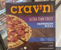 Crav'n flavor ultra thin crust pepperoni pizza