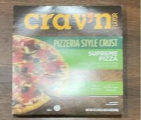 Crav'n flavor pizzeria style crust supreme pizza