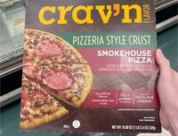 Crav'n flavor pizzeria style crust smokehouse pizza