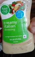 Creamy Italian dressing