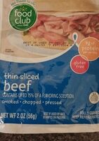 Thin sliced beef