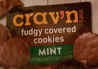 Fudgy covered mint cookies