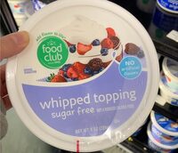 Whipped topping sugar free