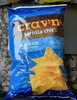 Ranch flavored tortilla chips