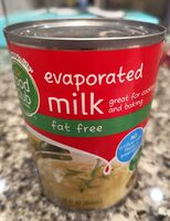 Fat free evaporated milk