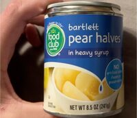 Bartlett Pear Halves