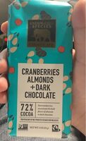 Dark Chocolate With Cranberries & Almonds