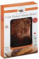 Cedar planked atlantic salmon