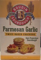 Parmesan Garlic Twice Baked Crackers
