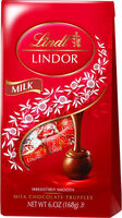 Lindor milk chocolate truffles