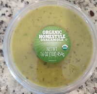 Organic homestyle guacamole