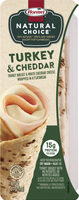 Natural choice turkey & cheddar cheese wrapped in flatbread