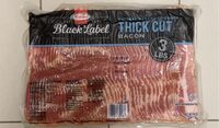 Black label natural hardwood smoke thick cut bacon