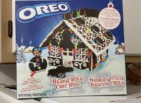 Oreo holiday chocolate cookie house