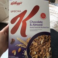 Cocoa dusted multi-grain flakes, chocolate almond