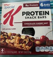 Protein snack bar, chocolate cherry nut