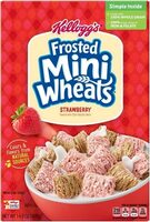Frosted mini wheals strawberry whole grain cereal