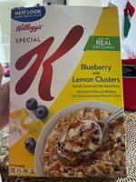 Special k blueberry with lemon clusters cereal