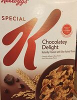 Chocolatey delight crunchy wheat & rice flakes with chocolatey pieces cereal