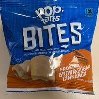 Frosted brown sugar cinnamon tasty filled pastry bites, frosted brown sugar cinnamon