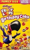 Strawberry birthday cake sweetened multigrain cereal