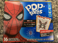 Spidey berry toaster pastries, spidey berry