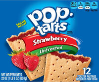 Unfrosted strawberry pastries
