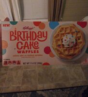 Yellow Cake With Rainbow Sprinkles Flavored Birthday Cake Waffles, Yellow Cake With Rainbow Sprinkles