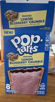 Frosted lemon blueberry crumble