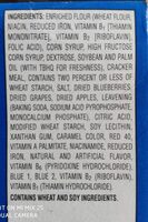 Unfrosted toaster pasteries, blueberry