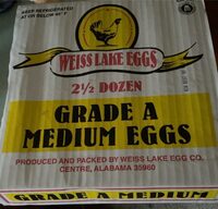 Grade a medium eggs