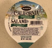 Salami snack cup