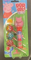 Peppa pig pop ups lollipops with assorted flavor chupa chups