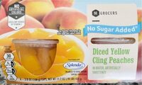Diced peaches