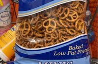Baked low fat pretzels