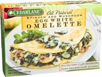Cedarlane cedar lane omelet egg wht spnchms
