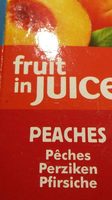 Dole Fruit In Juice, Peaches Pfirsich