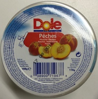 Pêches au sirop léger