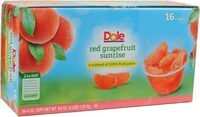 Red grapefruit sunrise fruit cups