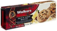 FRUIT & LEMON BISCUITS 150G - WALKERS - 150g