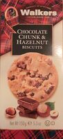 Chocolate chunk and hazelnut biscuuts