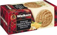 Shortbread lemon & white chocolate biscuits