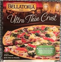 Ultra Thin Crust Roasted Vegetable Pizza