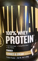 100% whey protein cookies & cream